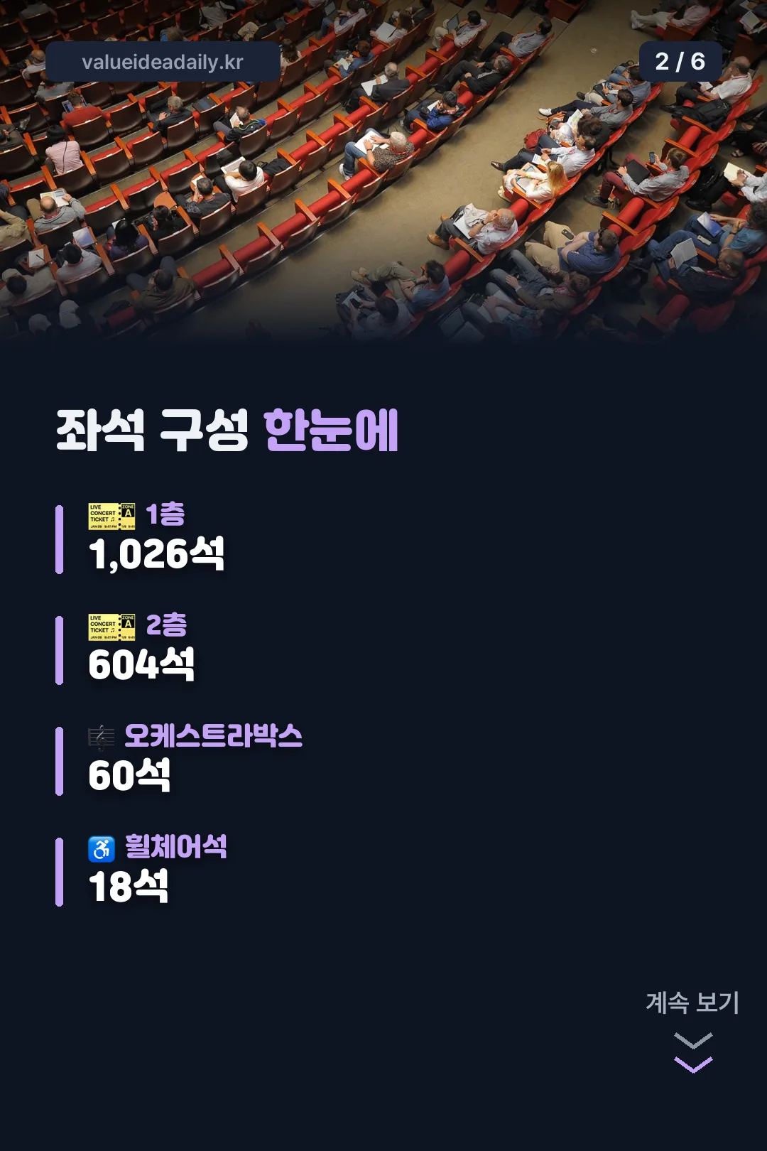 좌석 구성 한눈에