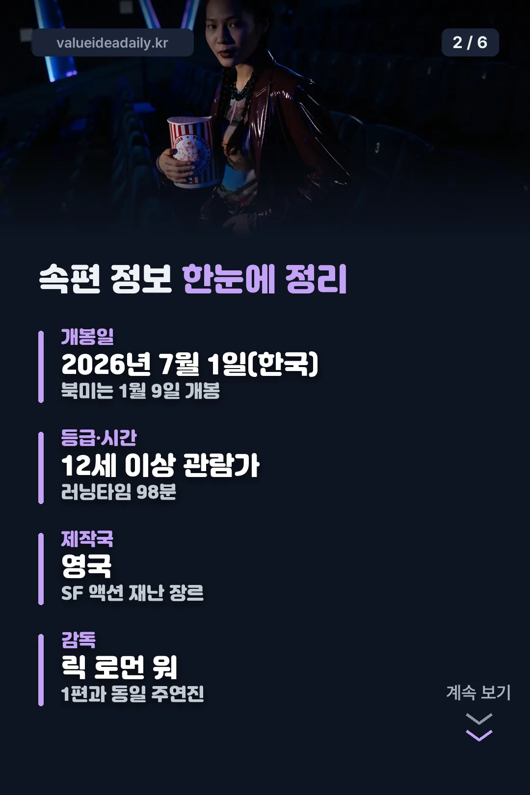 속편 정보 한눈에 정리