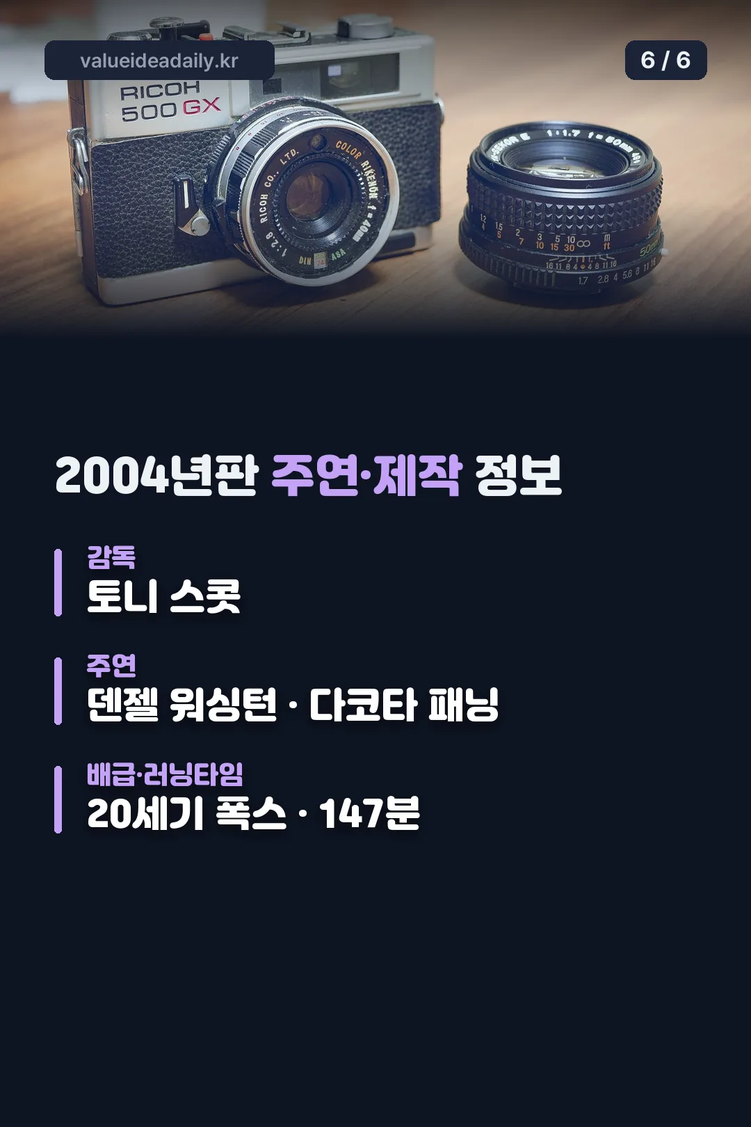 2004년판 주연·제작 정보