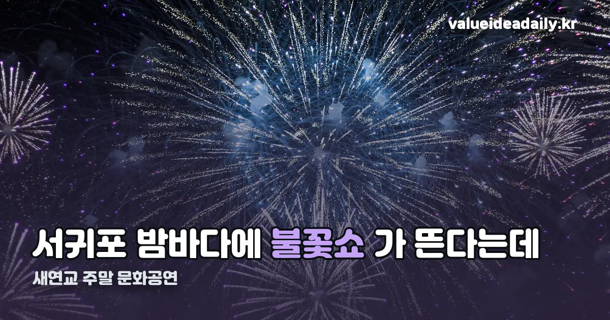 새연교 주말 문화공연 '금토금토 새연쇼' 정리 썸네일